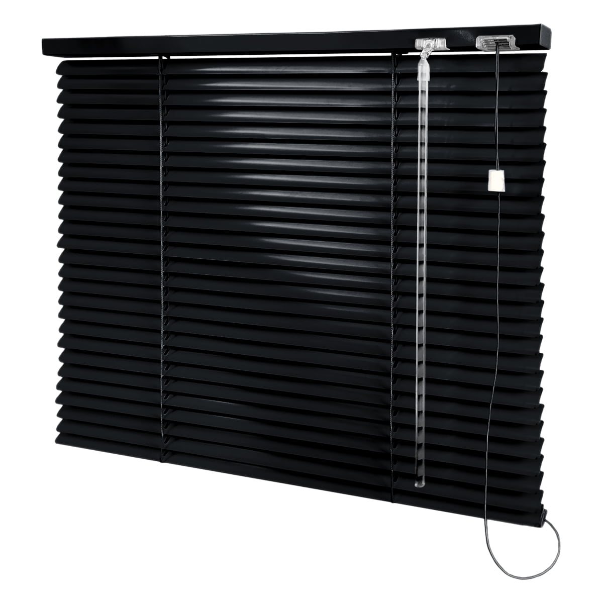 Persiana Horizontal Alumínio Preta Coleção 25mm Cor 233 - 1,80m Larg x 1,40m Alt - Pronta Entrega