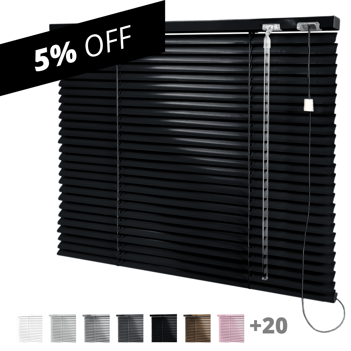 Persiana Horizontal Alumínio 25mm