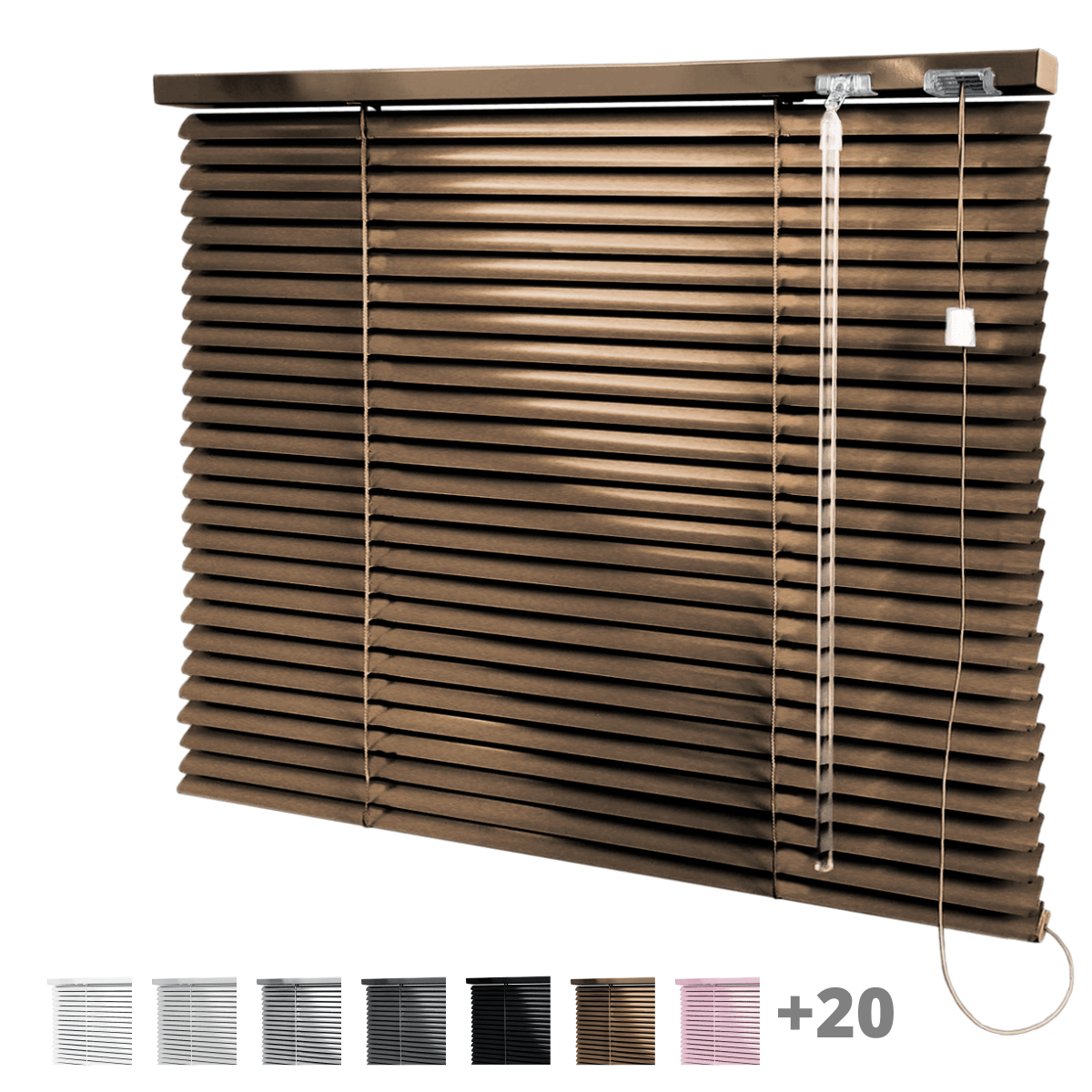 Persiana Horizontal Alumínio 25mm Blackout