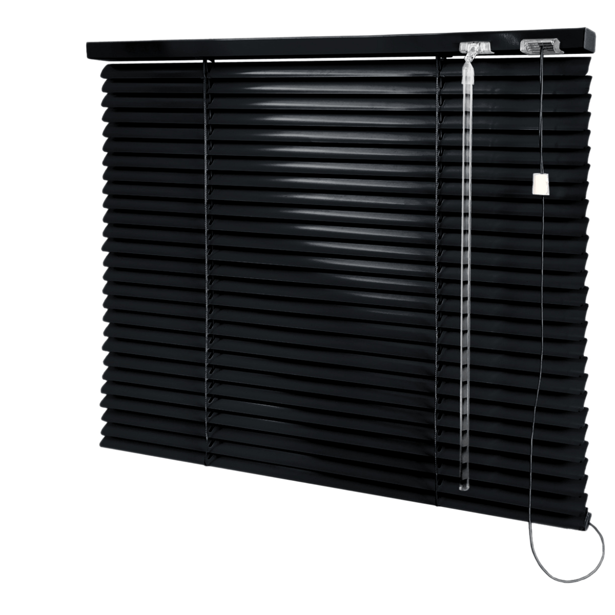 Persiana Horizontal Alumínio Preta Coleção 25mm Cor 233 - 1,80m Larg x 1,40m Alt - Pronta Entrega