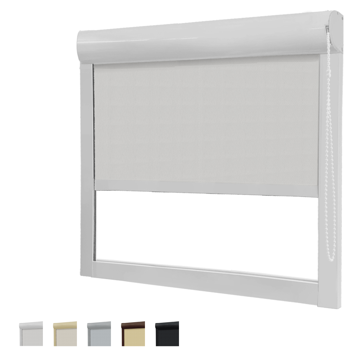 Cortina Rolô Blackout Caixa Box Tecido Pinpoint