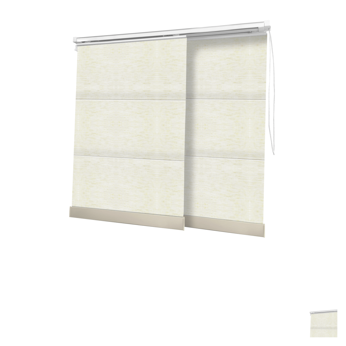 Cortina Painel Natural Tecido Blackout Coleção Linho Cor Mescla