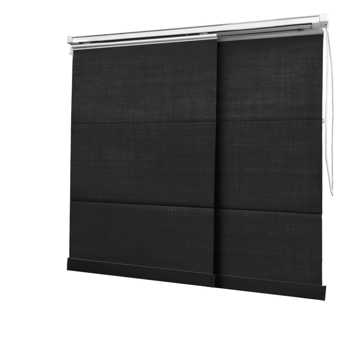 Cortina Painel Preta Tecido Blackout Coleção Shantung Cor Black