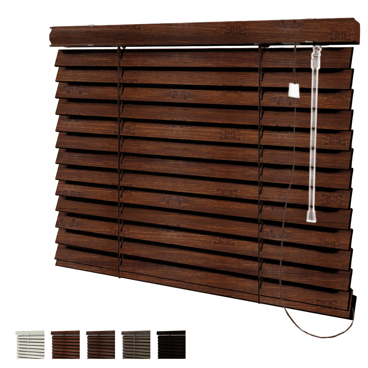 Persiana Horizontal 50mm Madeira Bamboo