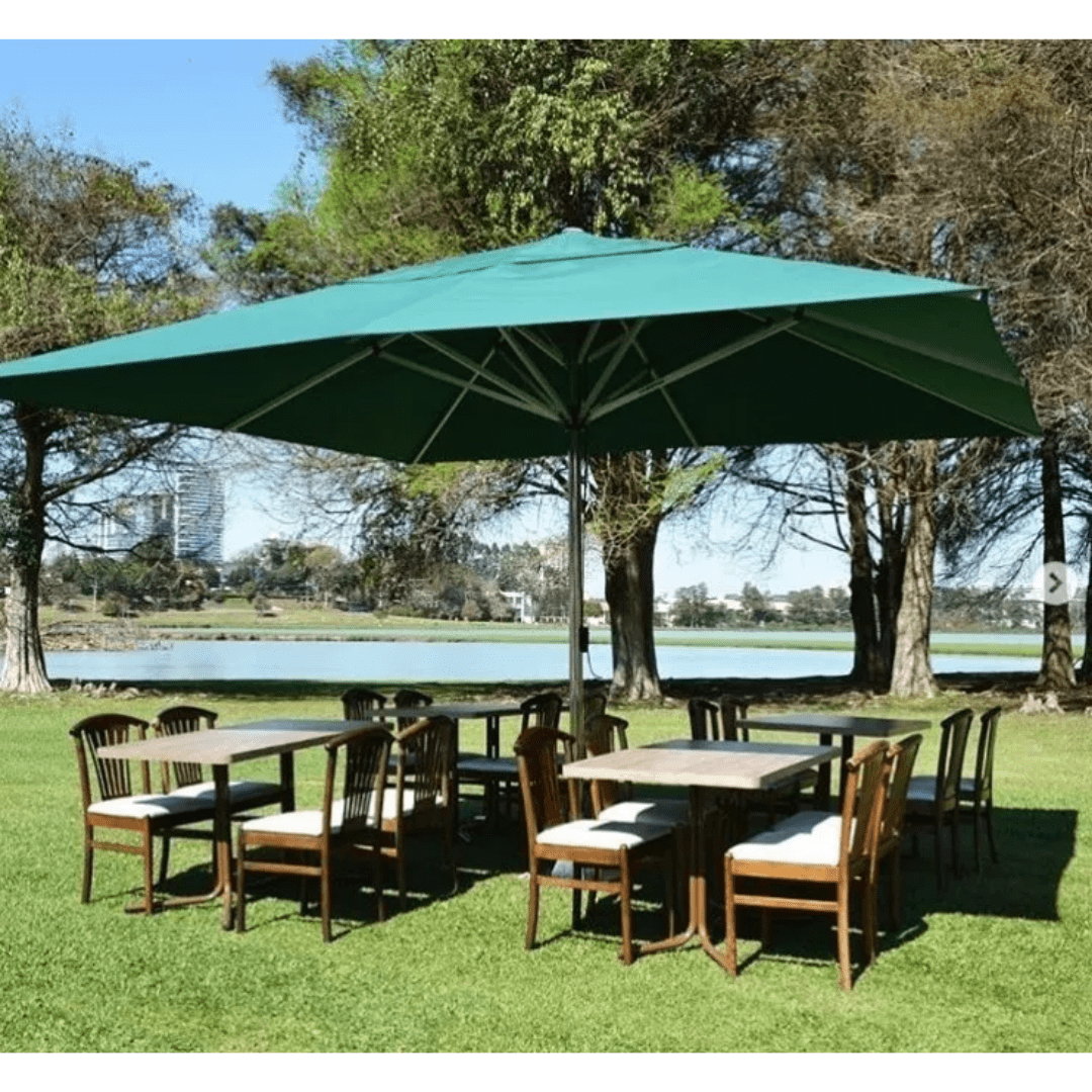 Ombrelone Central Quadrado 4 x 4m de Alumínio | Persianet