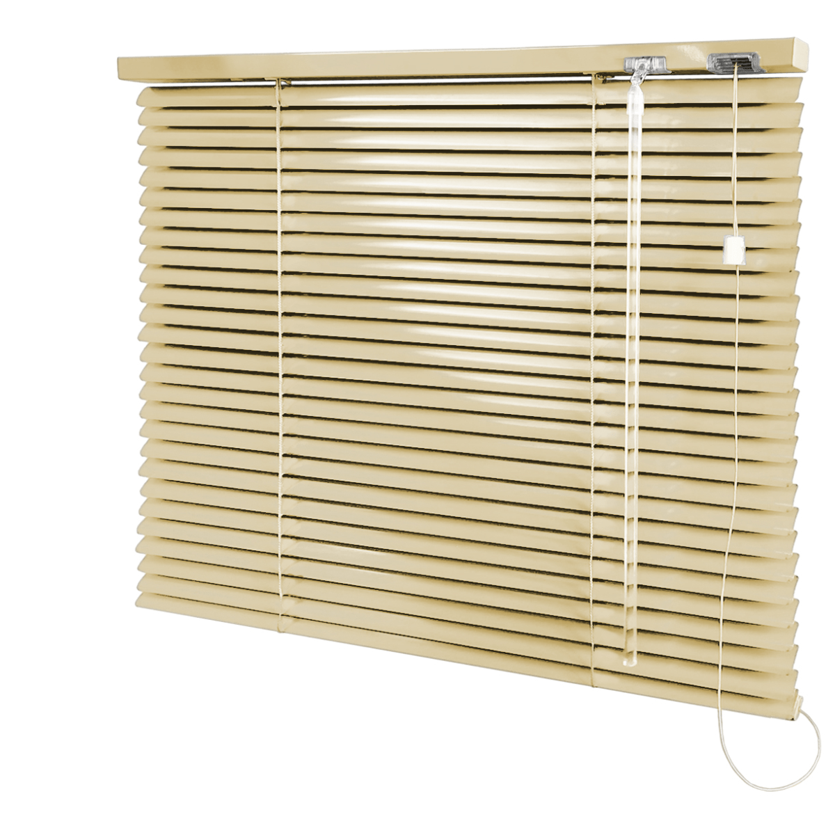 Persiana Horizontal Alumínio Mostarda Coleção 25mm Blackout Cor 104