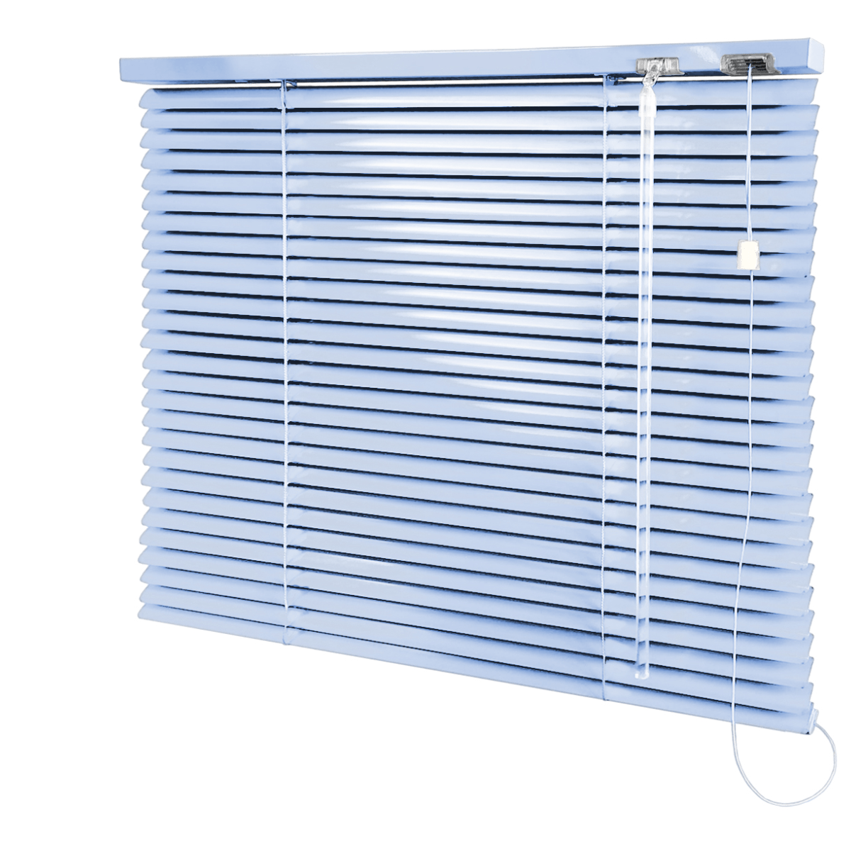 Persiana Horizontal Alumínio Azul Coleção 25mm Blackout Cor 163