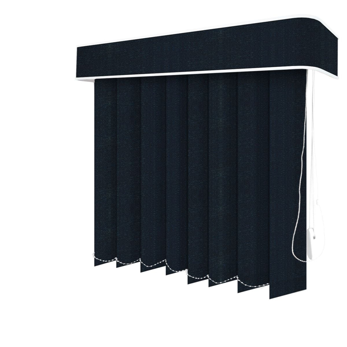 Persiana Vertical Azul Marinho Tecido Blackout Coleção Pandora Cor Navy 