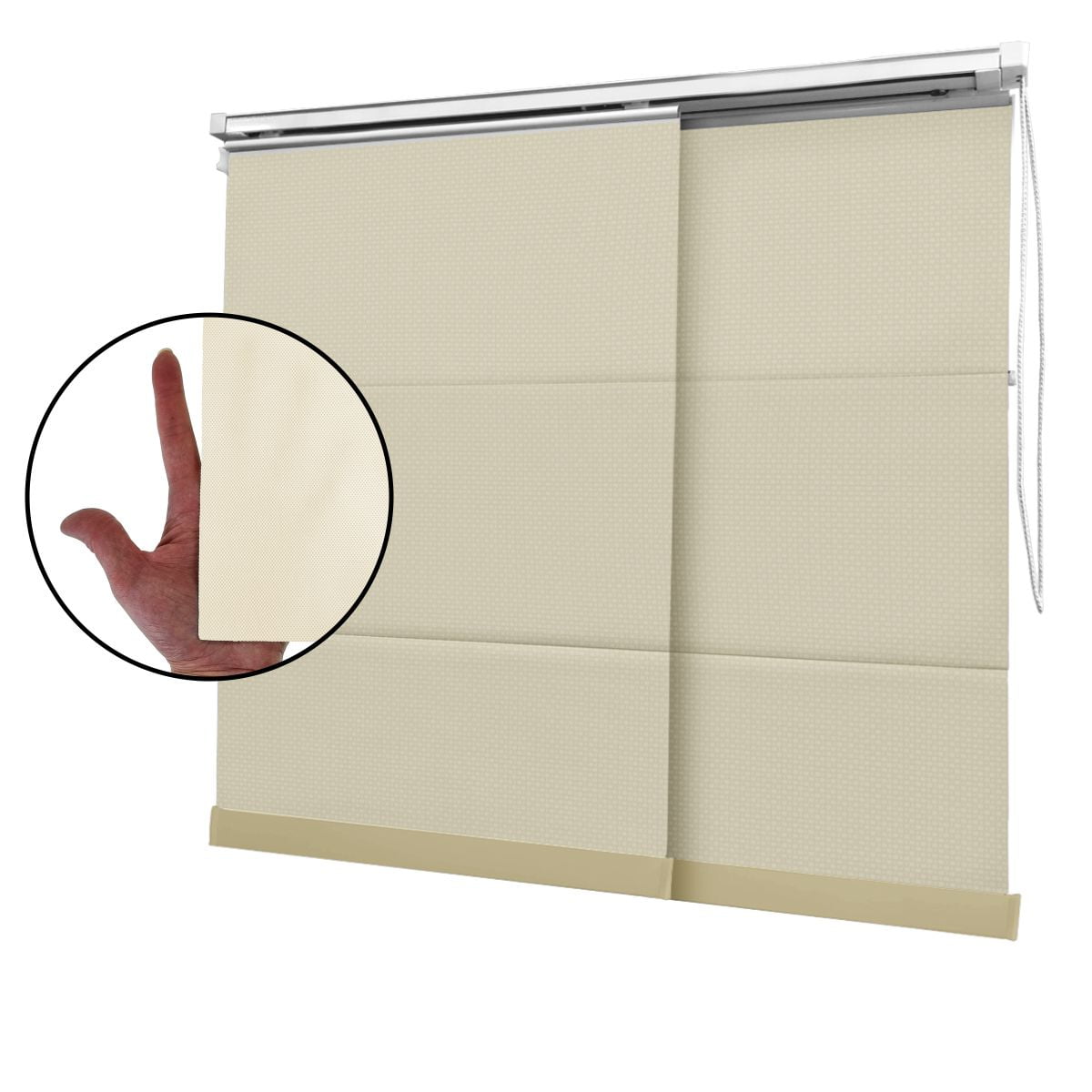 Cortina Painel Bege Tecido Tela Solar Coleção Screen 1% Cor Beige