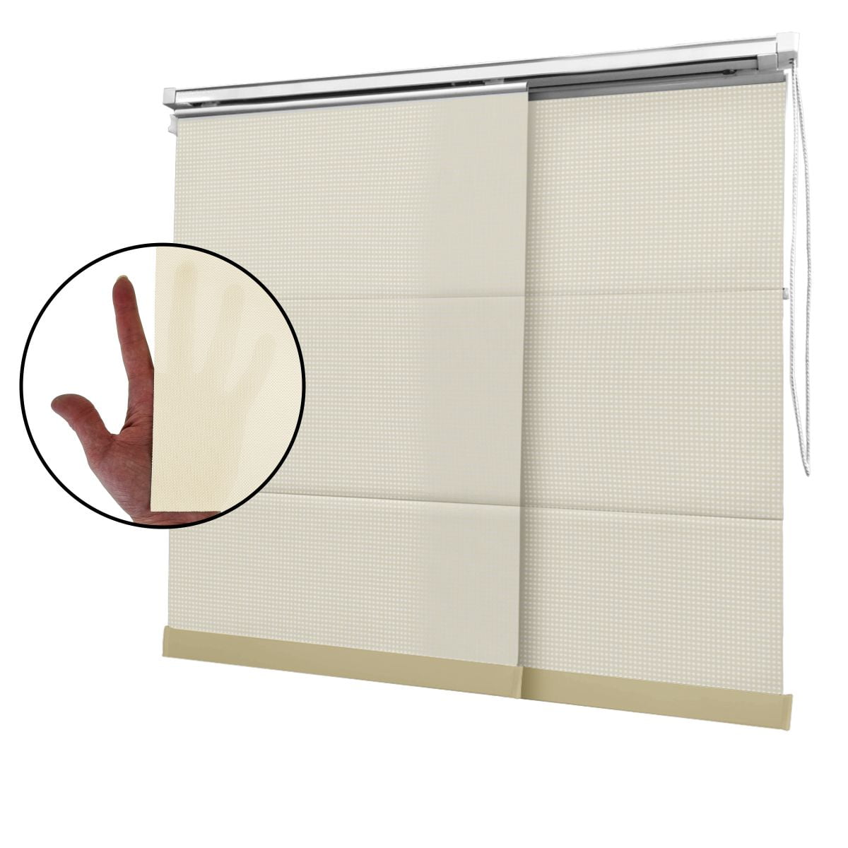 Cortina Painel Bege Tecido Tela Solar Coleção Screen 3% Cor Beige