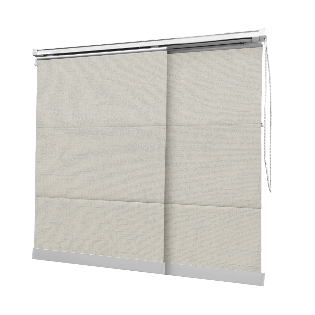 Cortina Painel Bege Tecido Translúcido Coleção Picasso Cor Cream