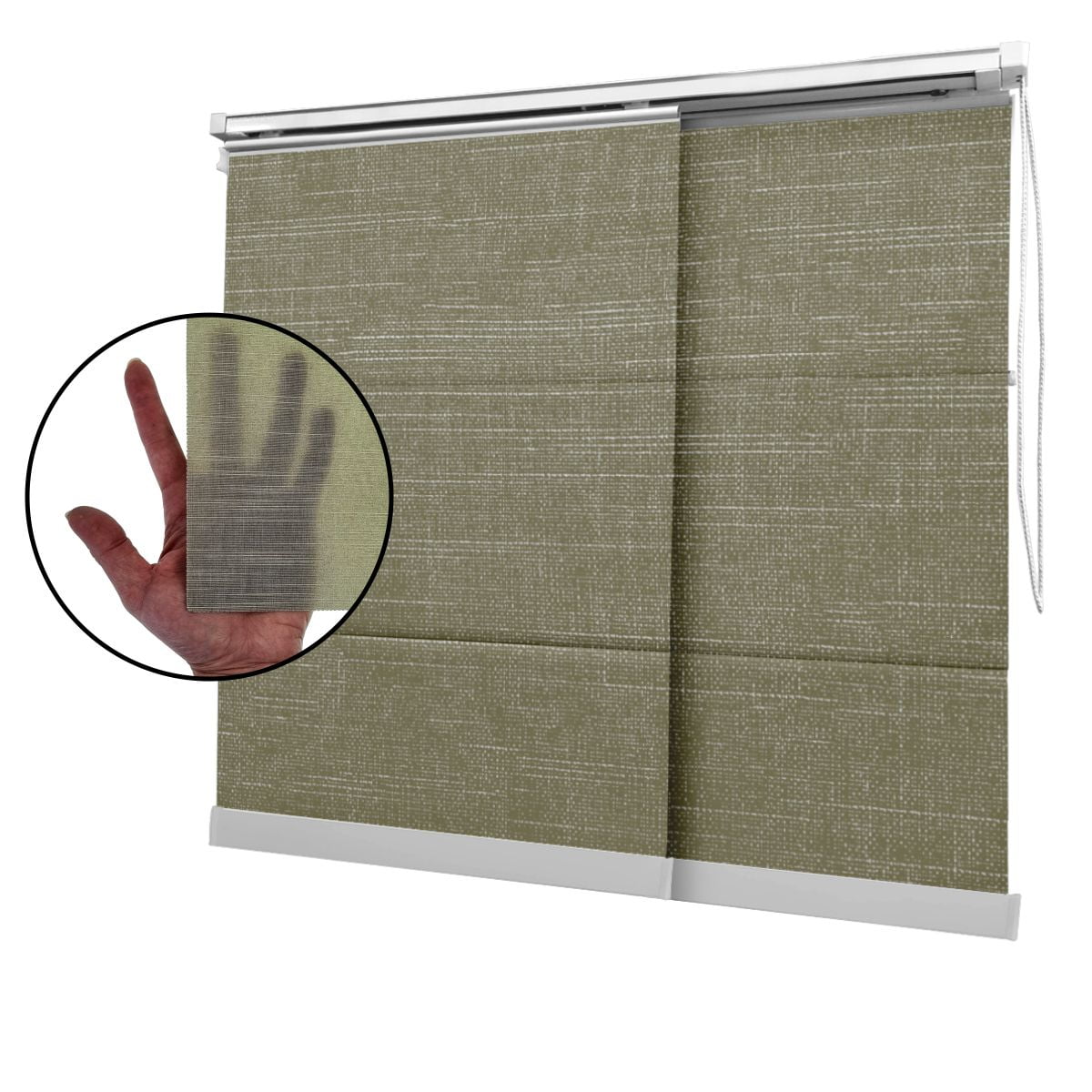 Cortina Painel Bege Tecido Translúcido Coleção Picasso Cor Gold