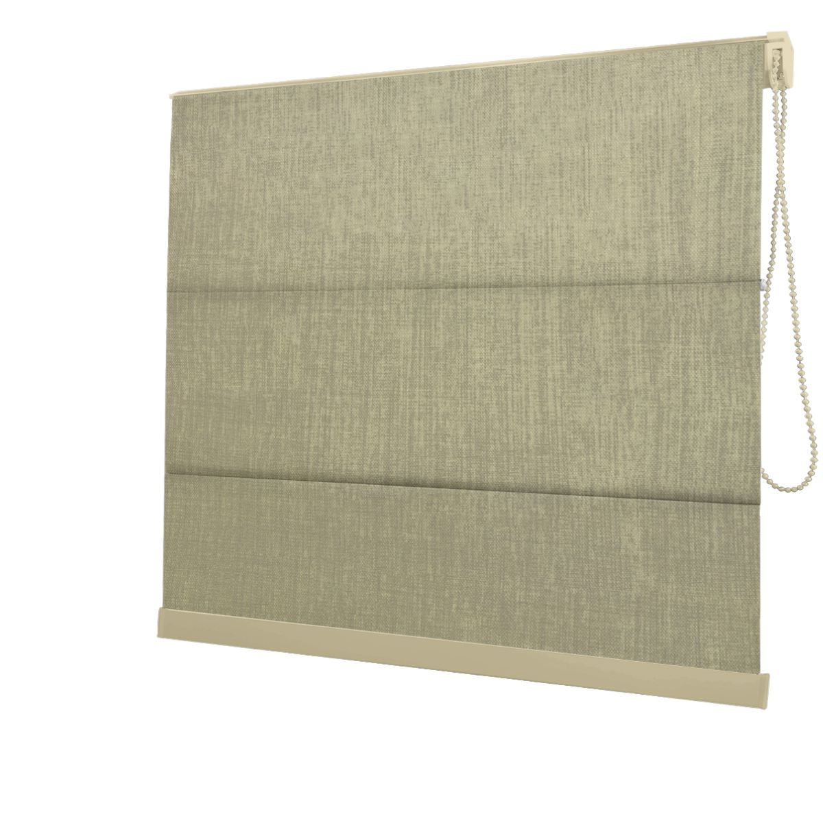 Cortina Romana Bege Tecido Blackout Coleção Milão Cor Green