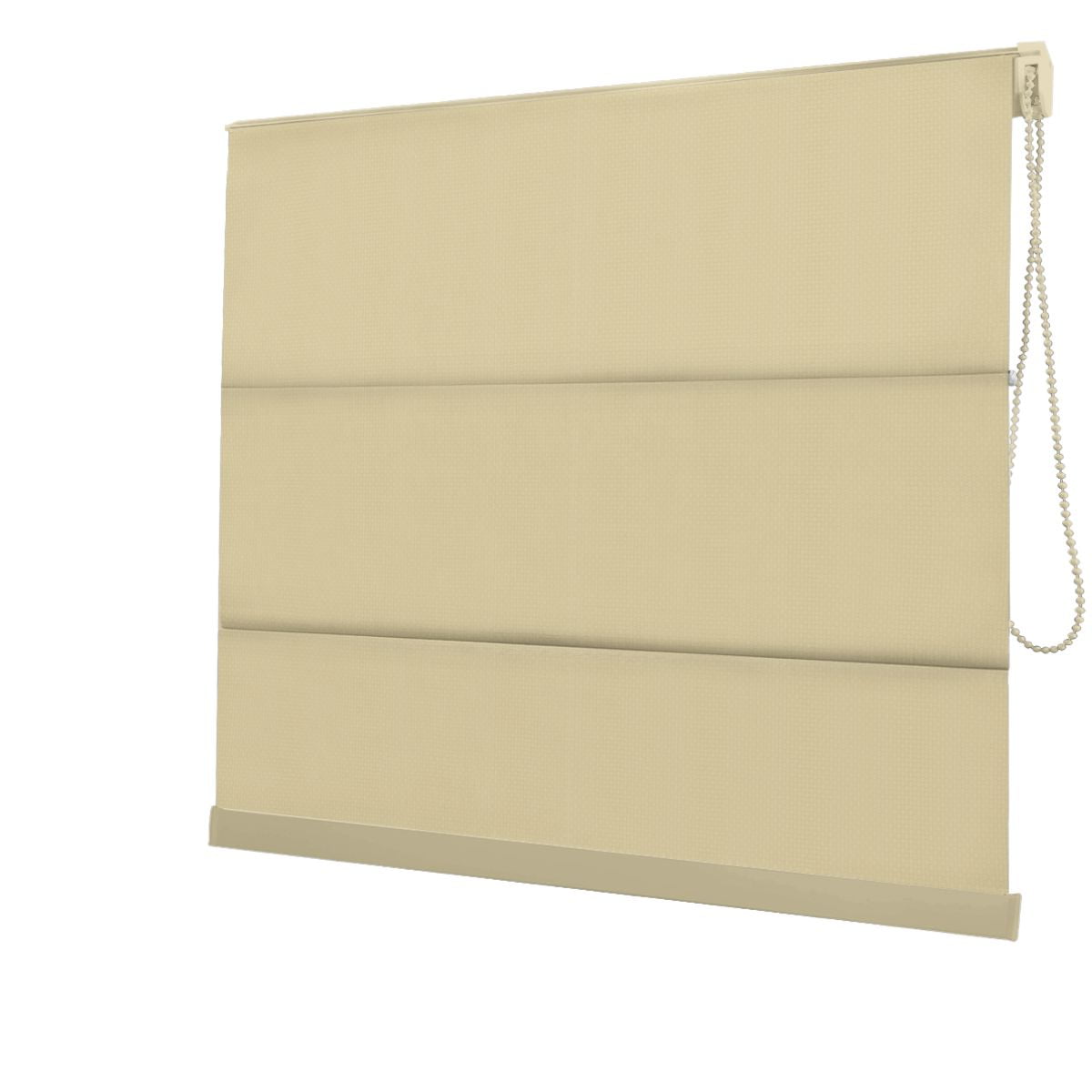 Cortina Romana Bege Tecido Blackout Coleção Pinpoint Cor Beige