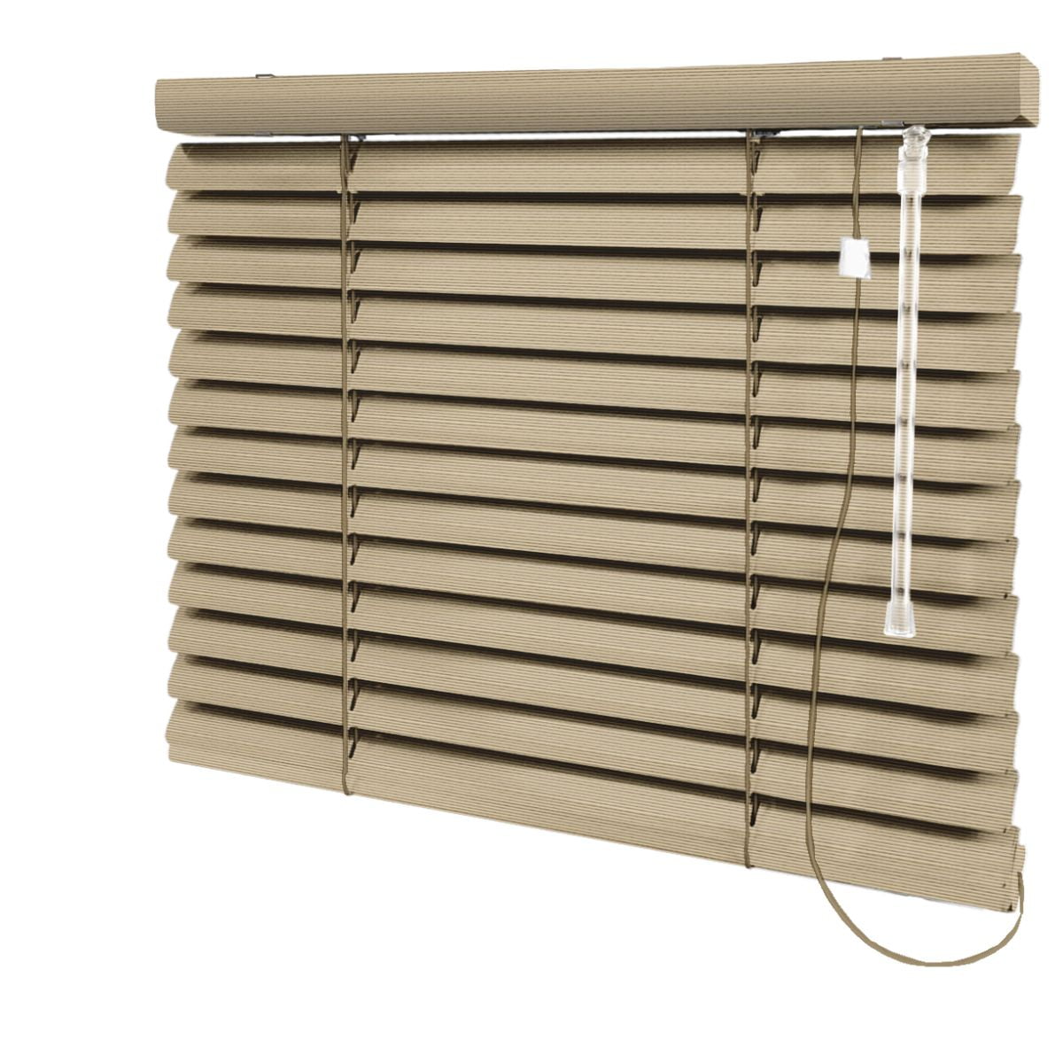 Persiana Horizontal Pvc Bege Coleção Street 50mm Cor Camurça