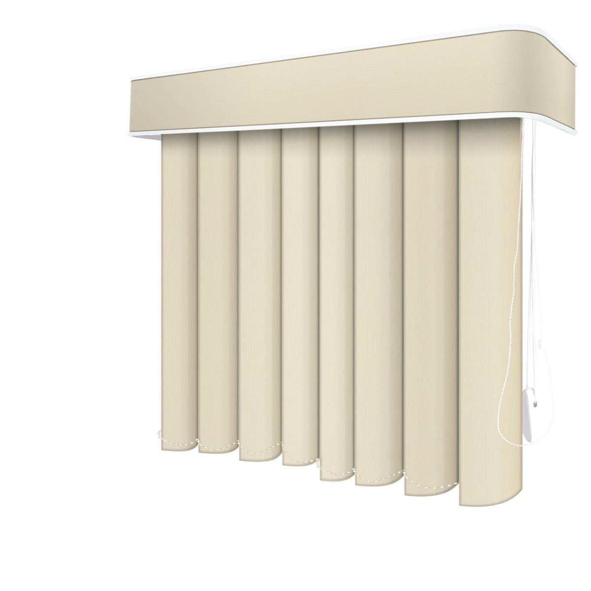 Persiana Vertical Bege PVC Coleção Urban Cor Alabaster