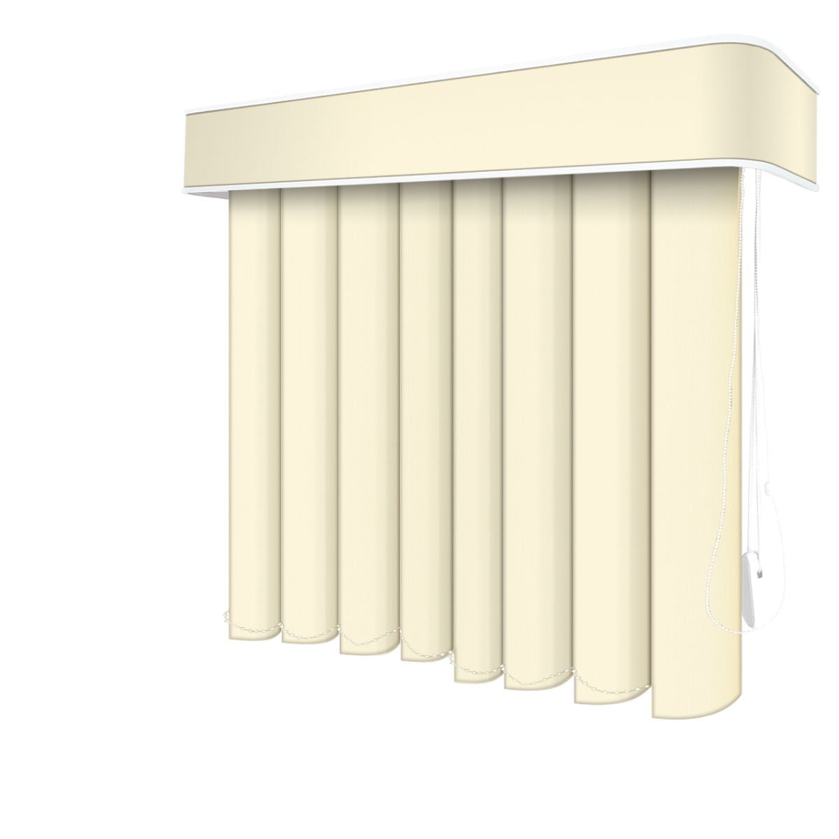 Persiana Vertical Bege PVC Coleção Urban Cor Candle