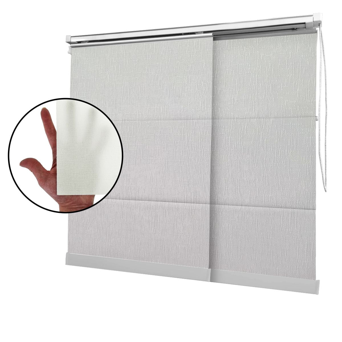 Cortina Painel Branca Tecido Translúcido Coleção TJ5661 Cor White