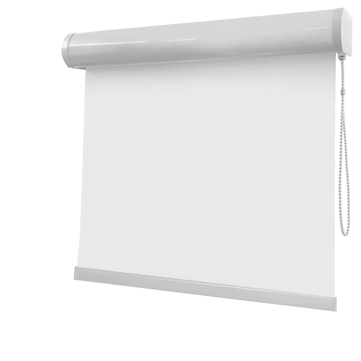 Cortina Rolô Branca Tecido Blackout Coleção Denver Cor White