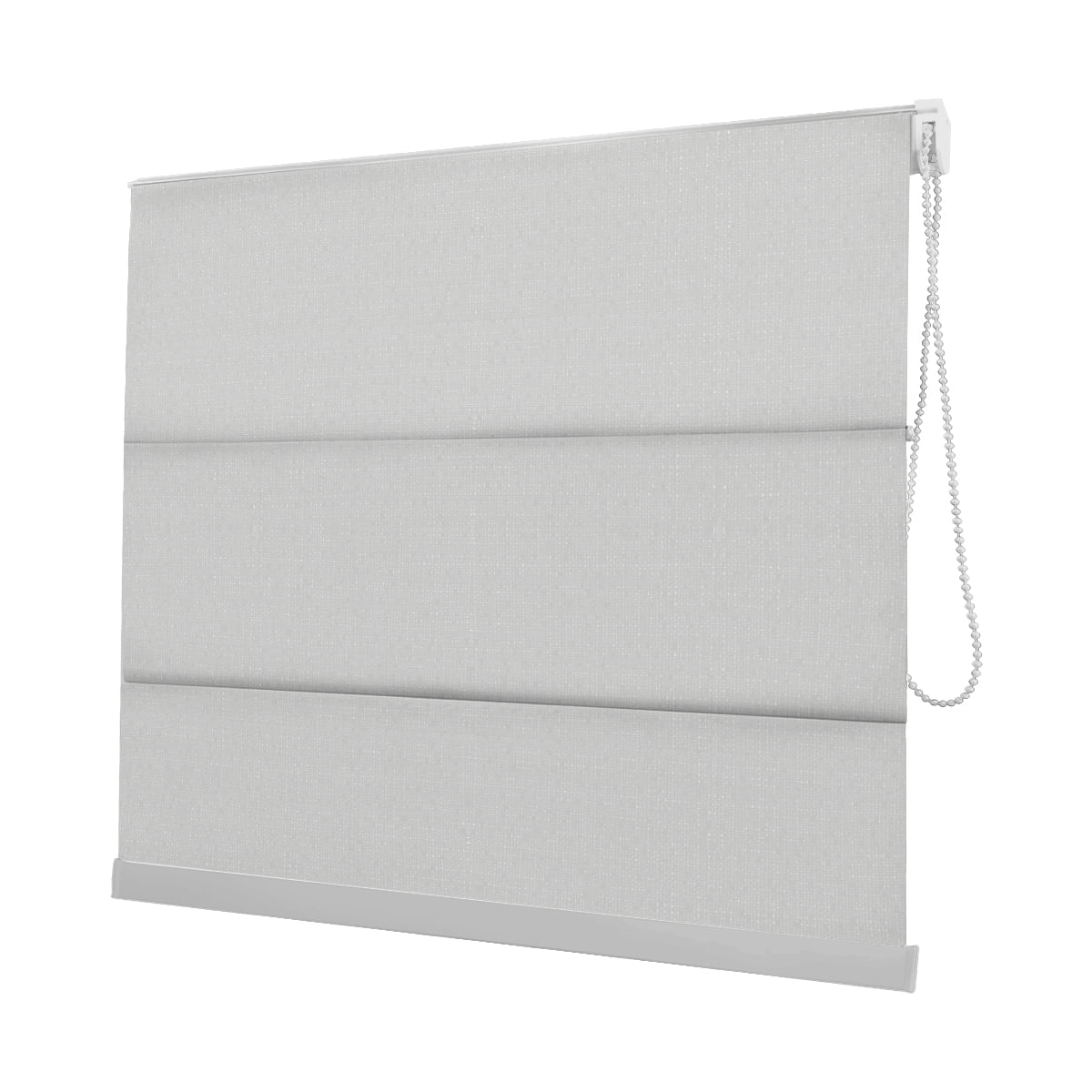 Cortina Romana Branca Tecido Blackout Coleção Hannover Cor White