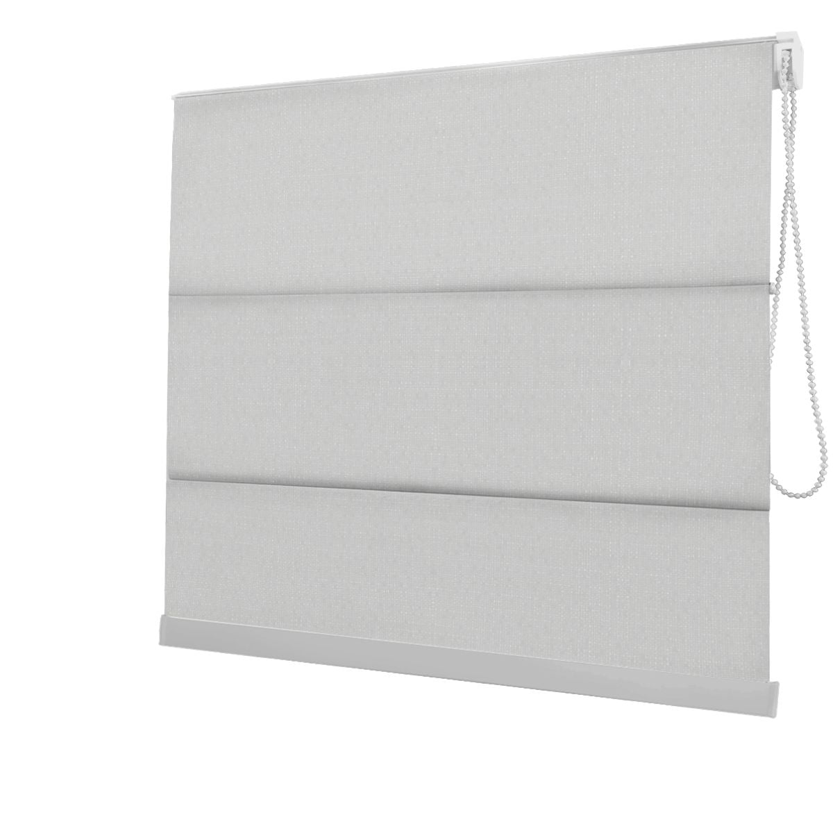 Cortina Romana Branca Tecido Blackout Coleção Hannover Cor White