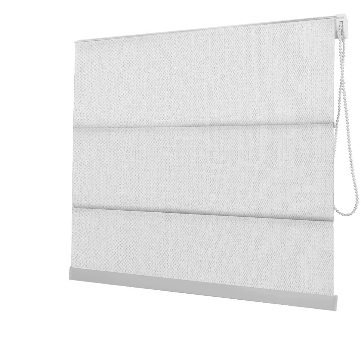 Cortina Romana Branca Tecido Blackout Coleção Singular Cor White