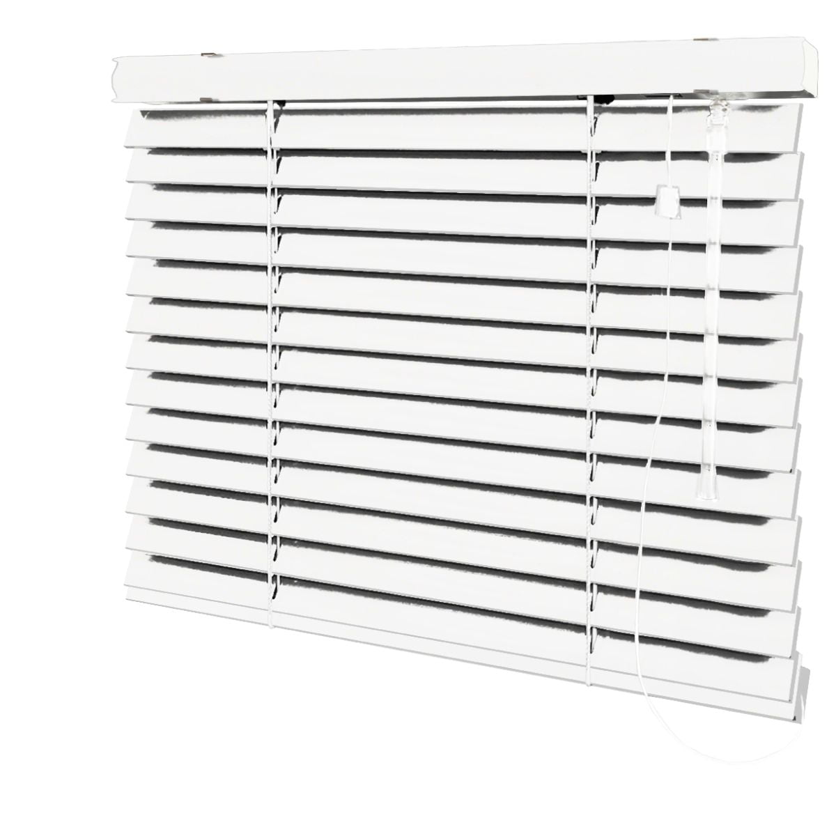 Persiana Horizontal Madeira Branca Coleção Natural 50mm Cor LSB-001