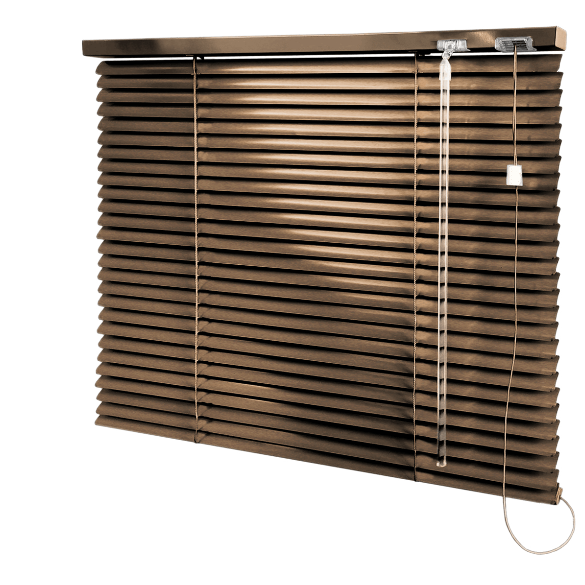 Persiana Horizontal Alumínio Bronze coleção 25mm Blackout Cor 212