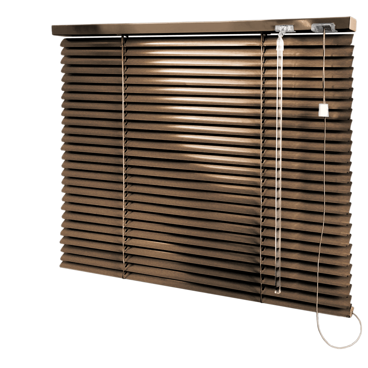 Persiana Horizontal Alumínio Bronze Coleção 25mm Cor 212