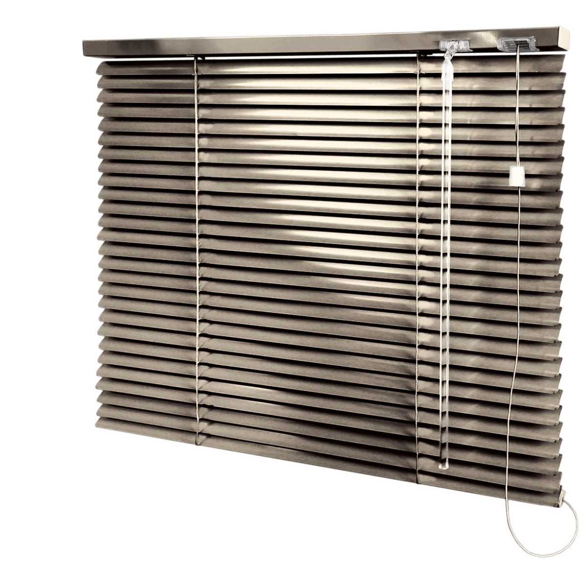 Persiana Horizontal Alumínio Ouro Envelhecido Coleção 25mm Blackout Cor 131