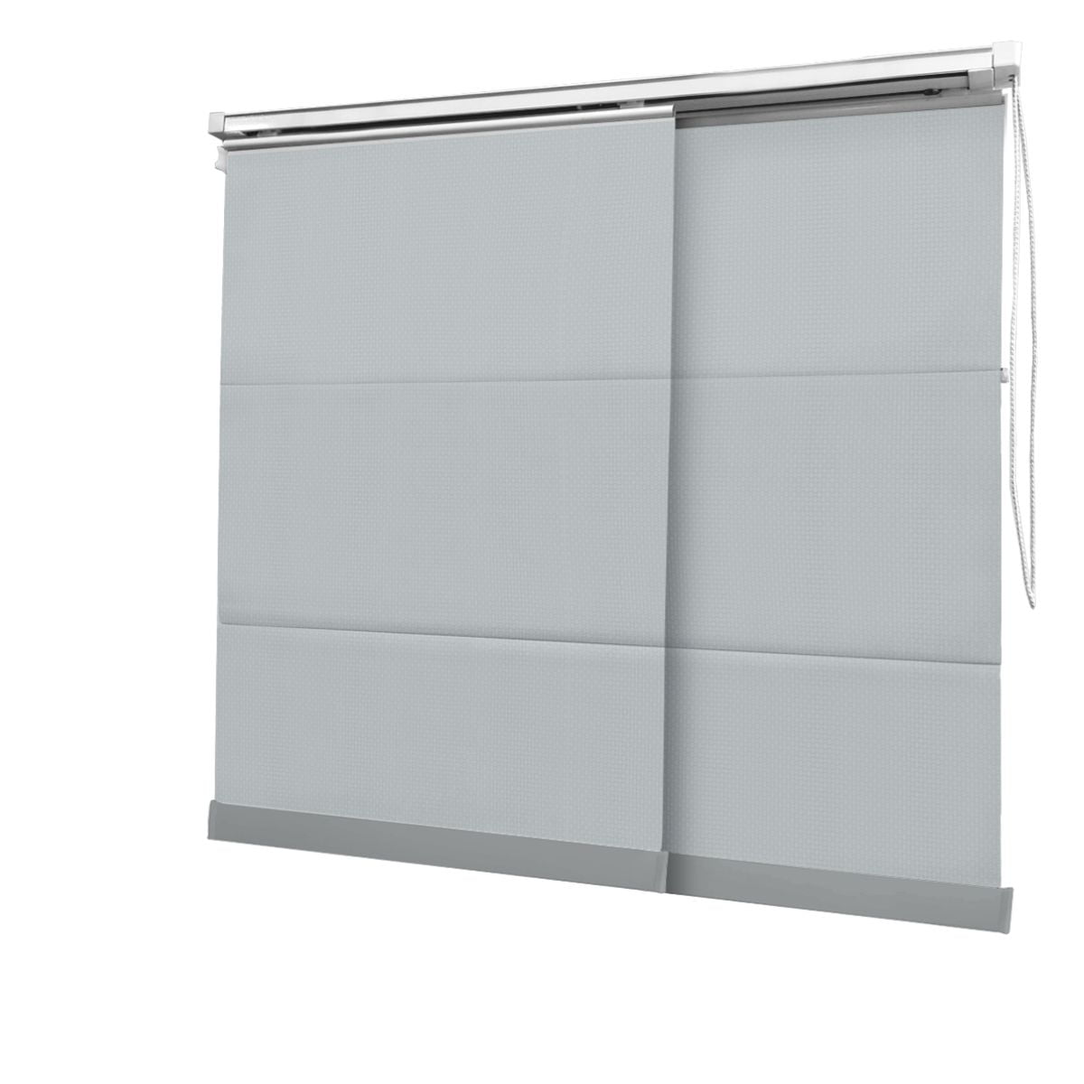 Cortina Painel Cinza Tecido Blackout Coleção Pinpoint Cor Cinza Escuro