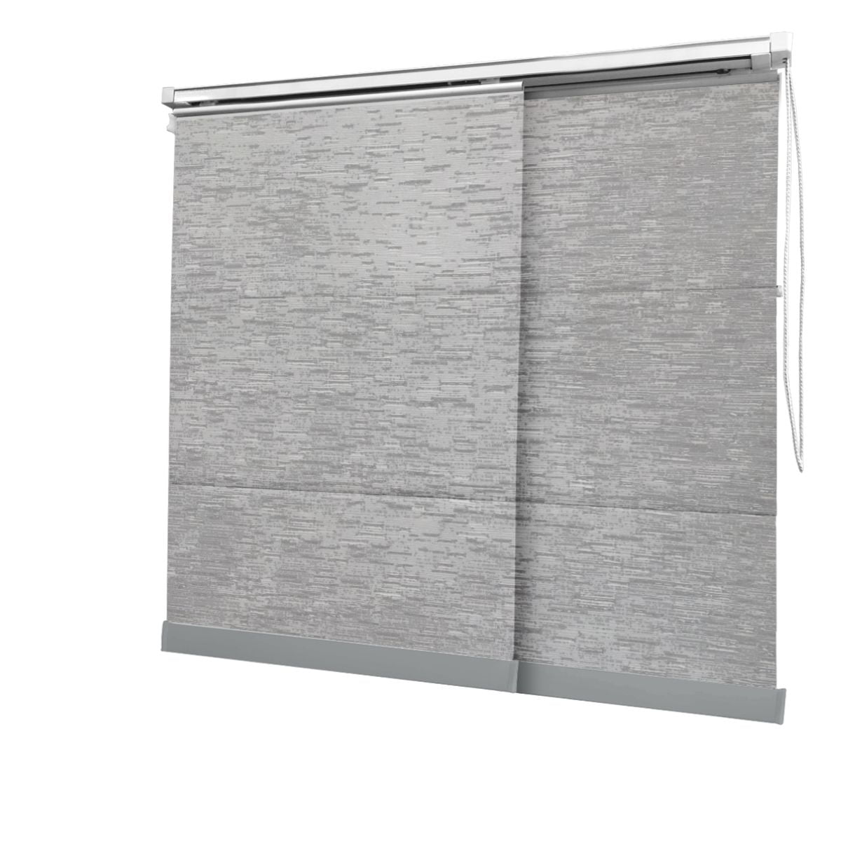 Cortina Painel Cinza Tecido Blackout Coleção Tohu Cor Silver
