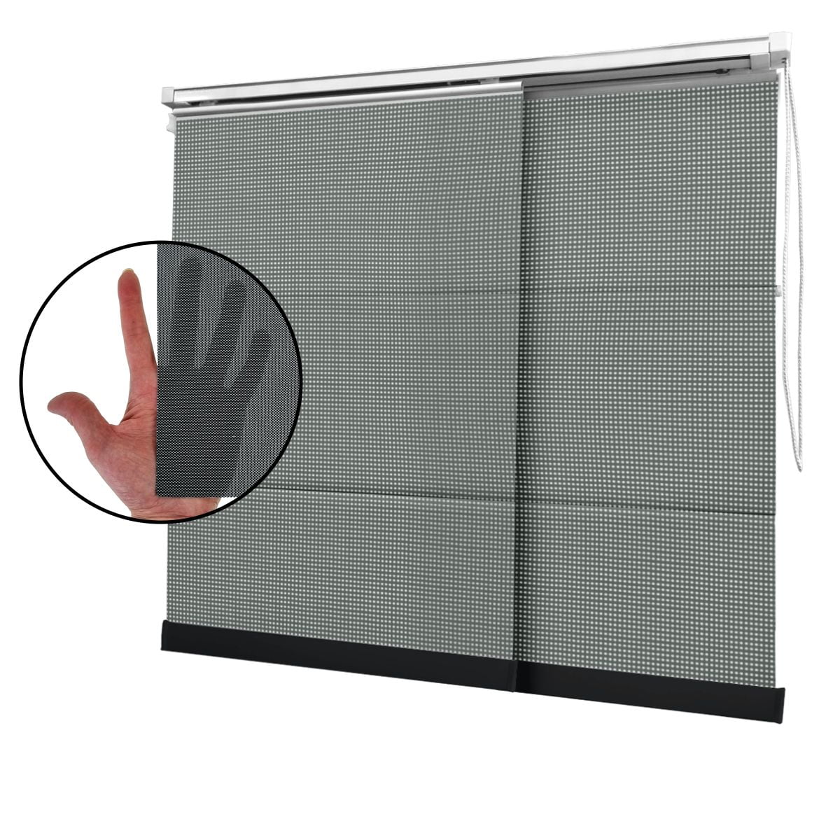 Cortina Painel Cinza Tecido Tela Solar Coleção Screen 3% Cor Grafite