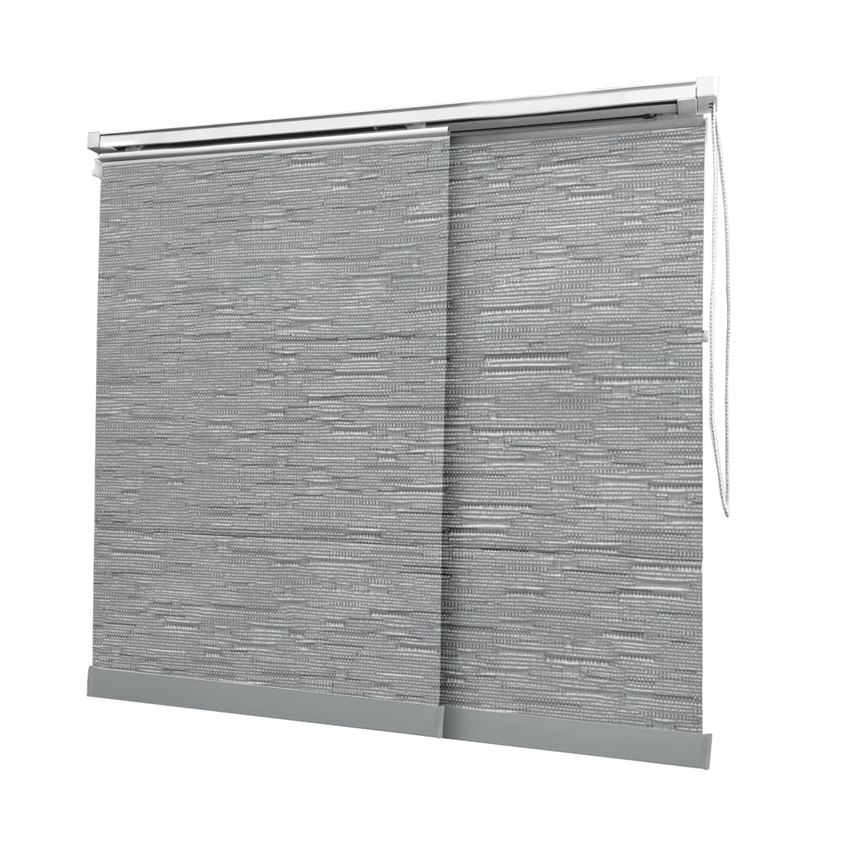 Cortina Painel Cinza Tecido Translúcido Coleção Tohu Cor Silver