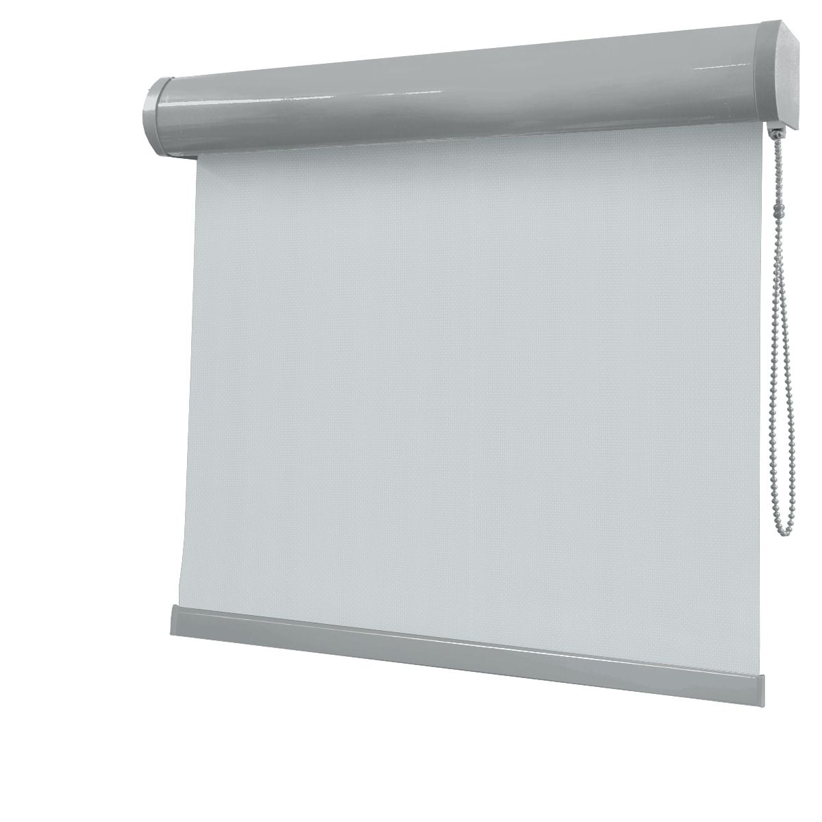 Cortina Rolô Cinza Tecido Blackout Coleção Pinpoint Cor Cinza Escuro