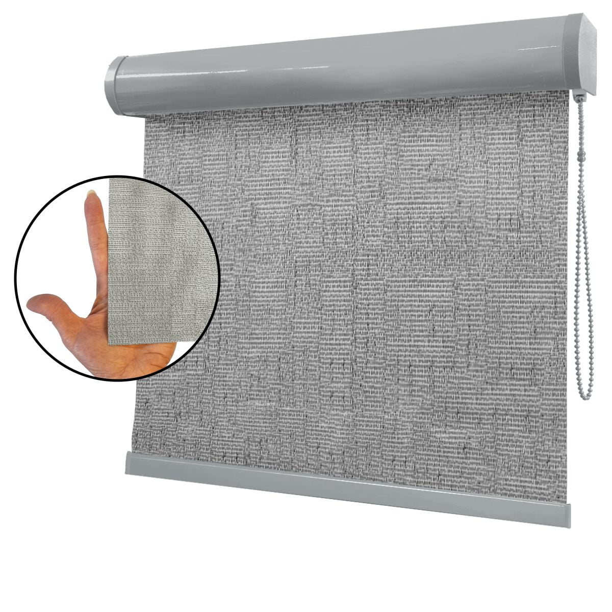 Cortina Rolô Cinza Tecido Translúcido Coleção TJ-4288 Cor Grey