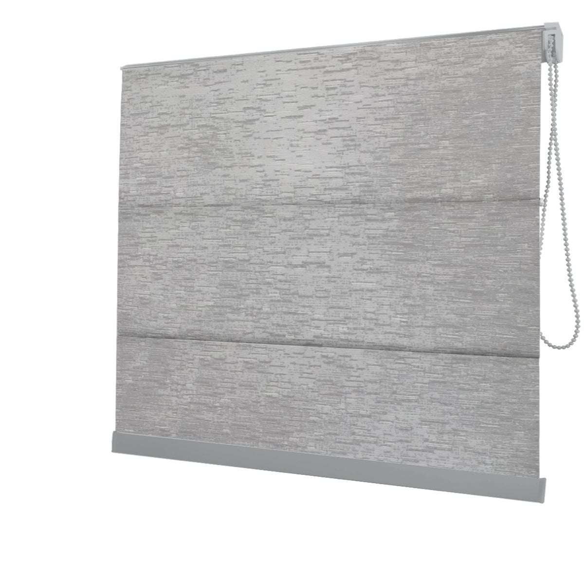 Cortina Romana Cinza Tecido Blackout Coleção Tohu Cor Silver