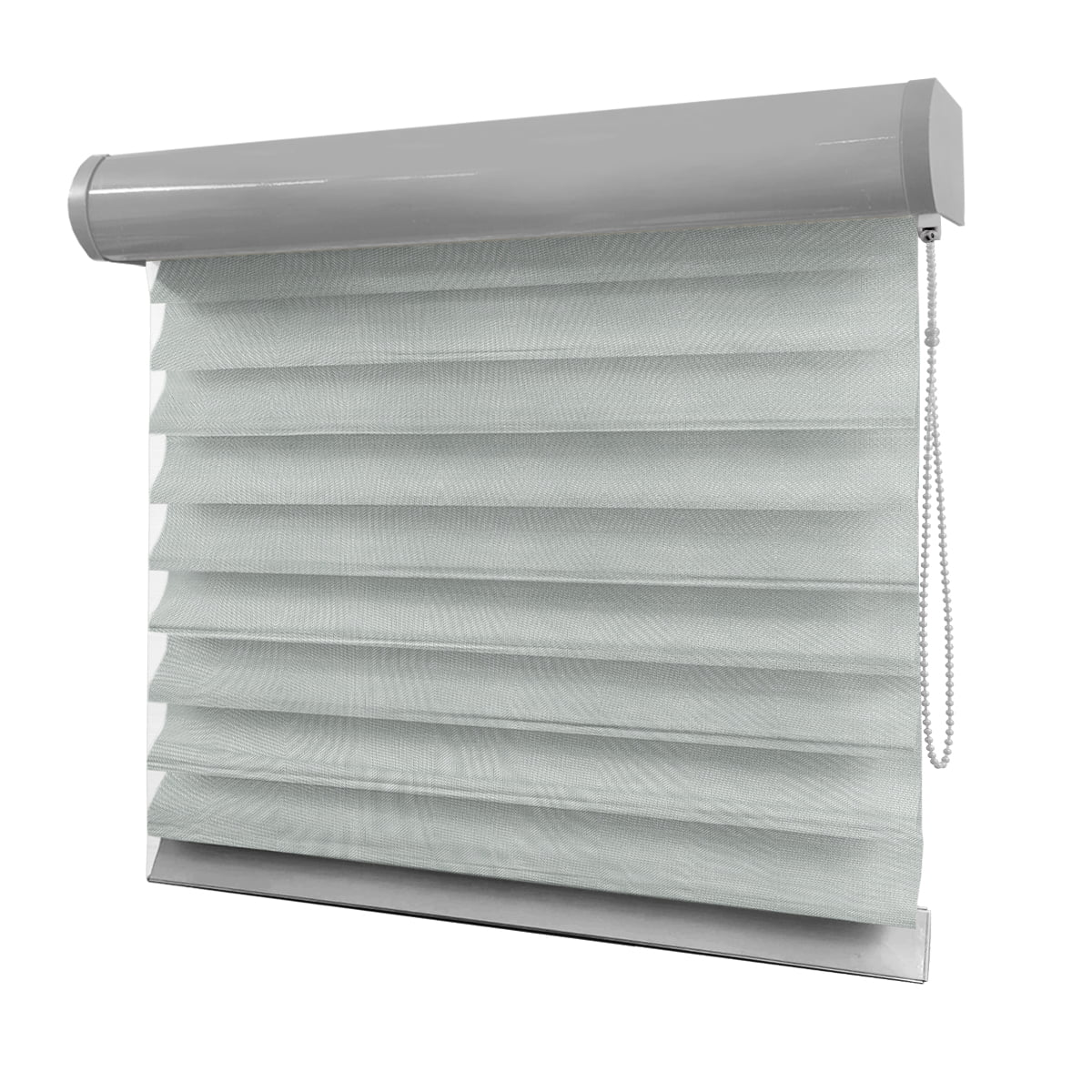 Cortina Shagrilá Cinza Tecido Semi Blackout Cor Silver