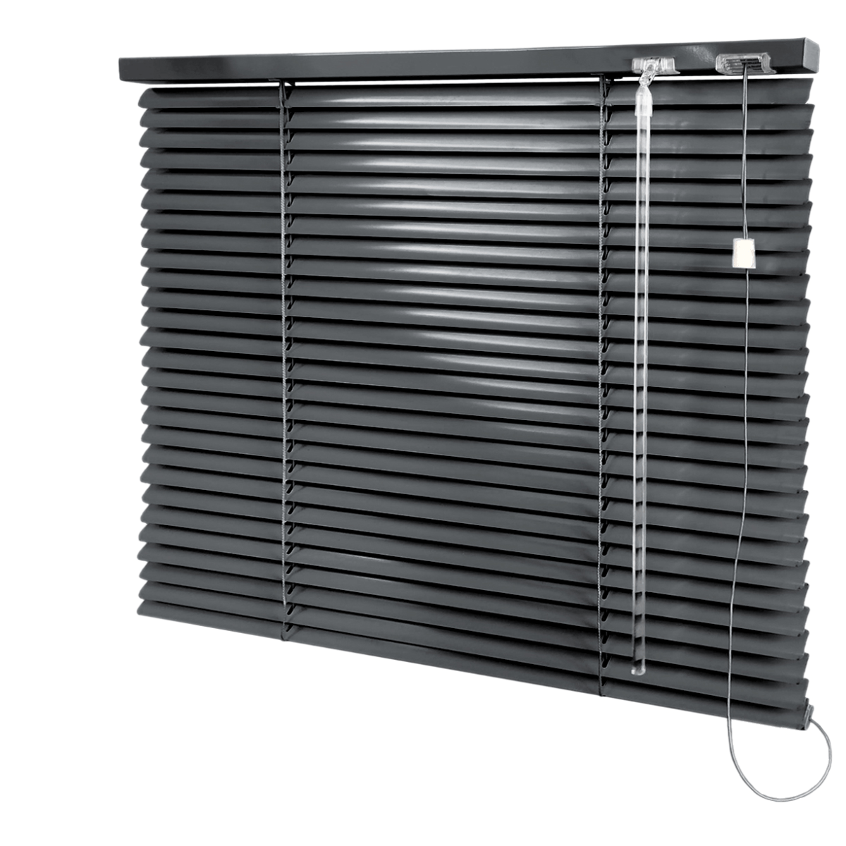 Persiana Horizontal Alumínio Cinza Coleção 25mm Cor 095