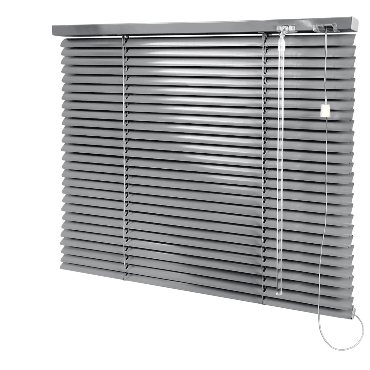 Persiana Horizontal Alumínio Cinza Coleção 25mm Cor 771