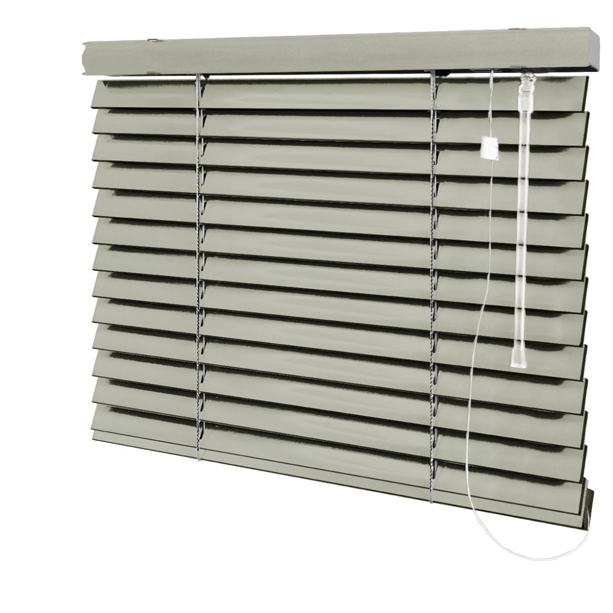 Persiana Horizontal Madeira Cinza Coleção Natural 50mm BW Cor Gray