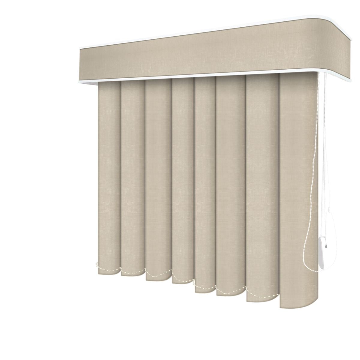Persiana Vertical Cinza PVC Coleção Urban Cor Cloud