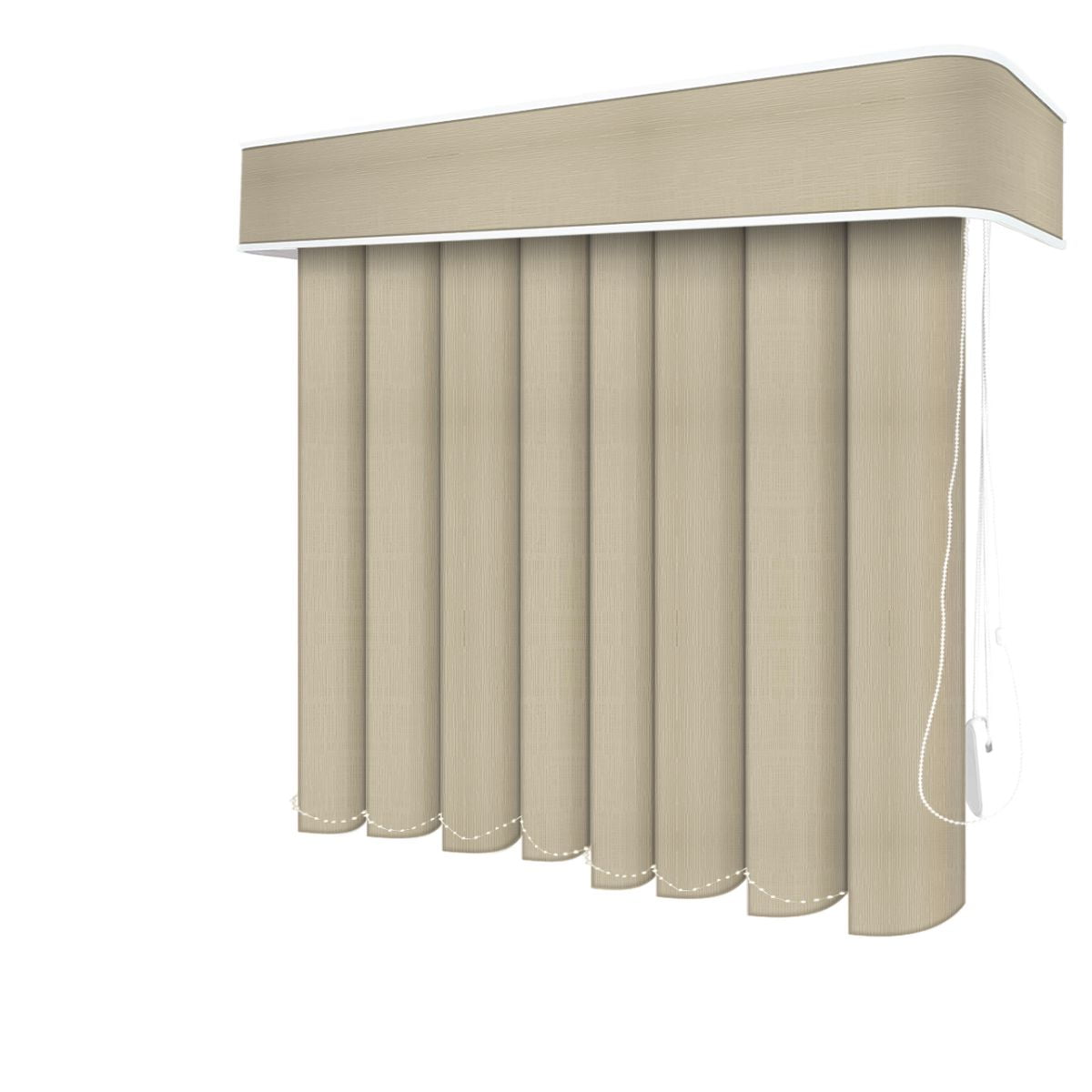 Persiana Vertical Bege PVC Coleção Urban Cor Khaki