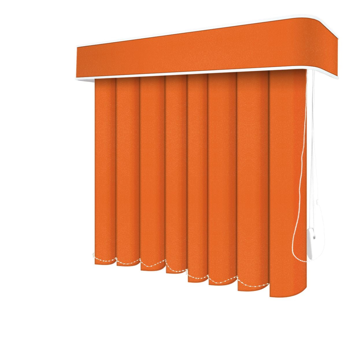 Persiana Vertical Laranja PVC Coleção Soft Cor Laranja
