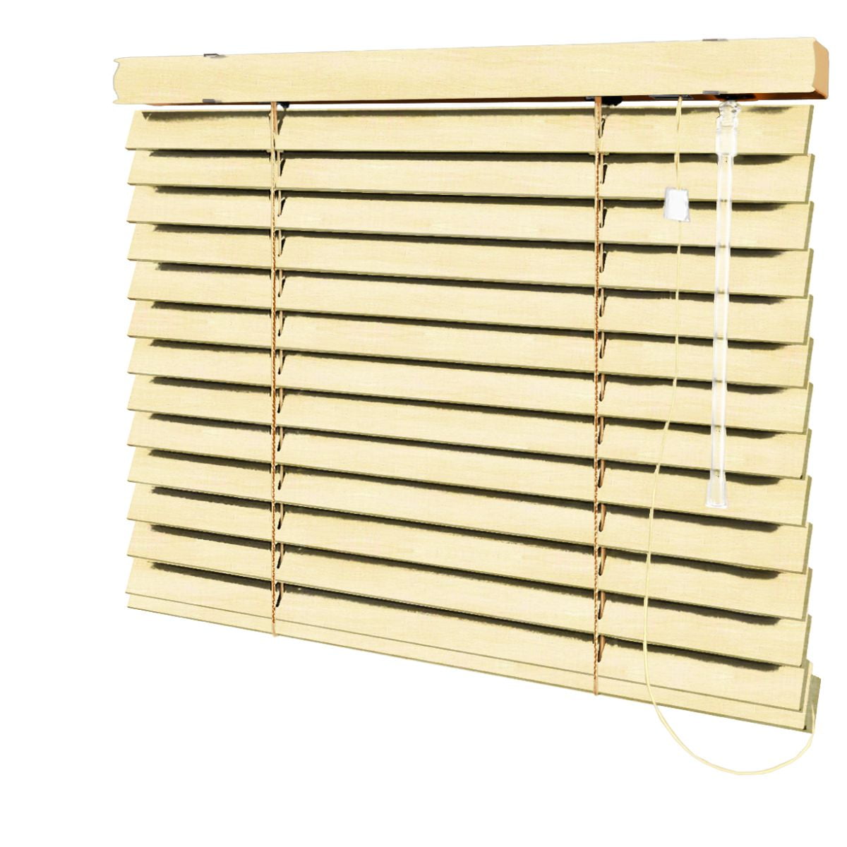 Persiana Horizontal Madeira Bege Coleção Sintética 50mm Com Pintura Especial Wood cor MSP-02