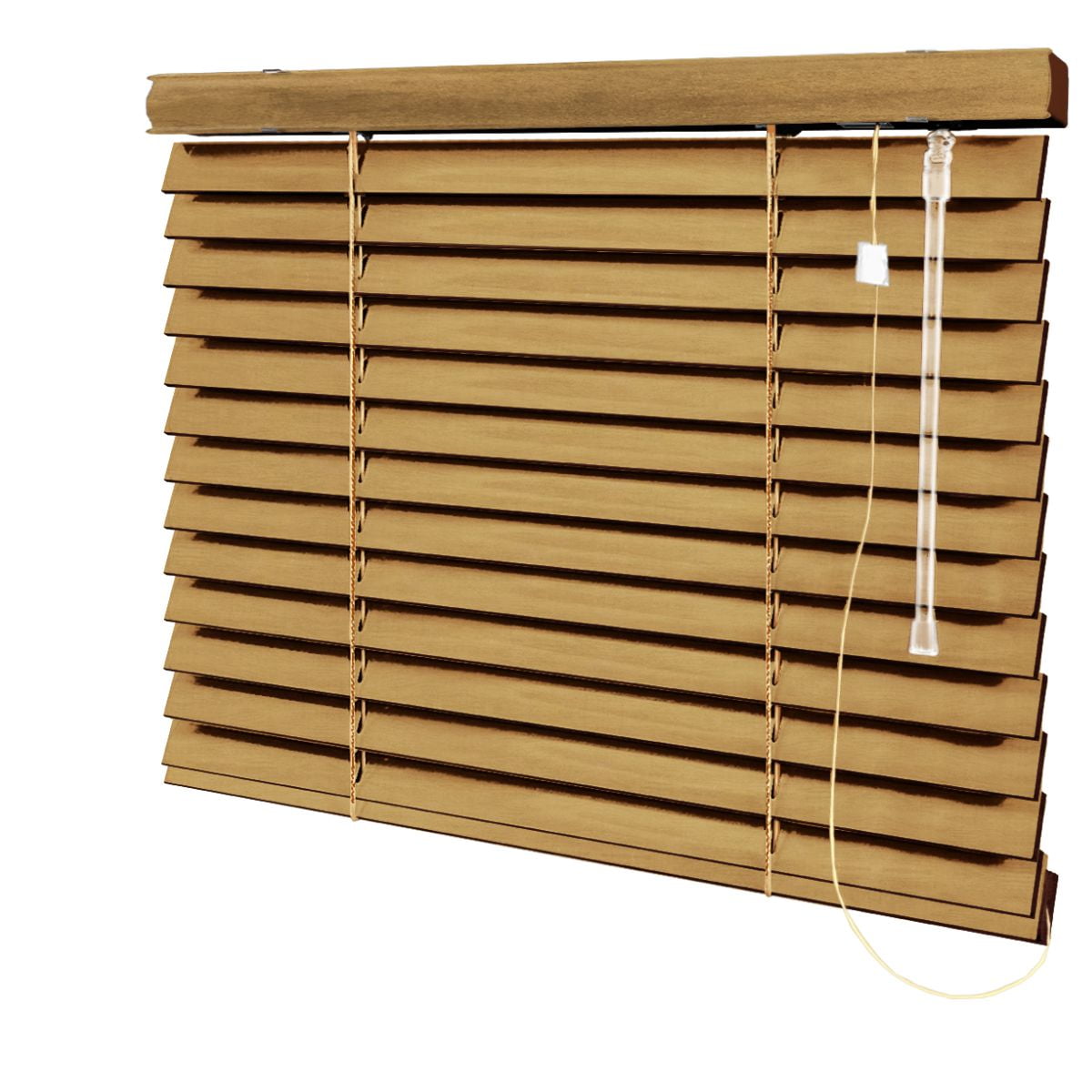 Persiana Horizontal Madeira Coleção Sintética 50mm Com Pintura Especial Wood Cor MSP-04