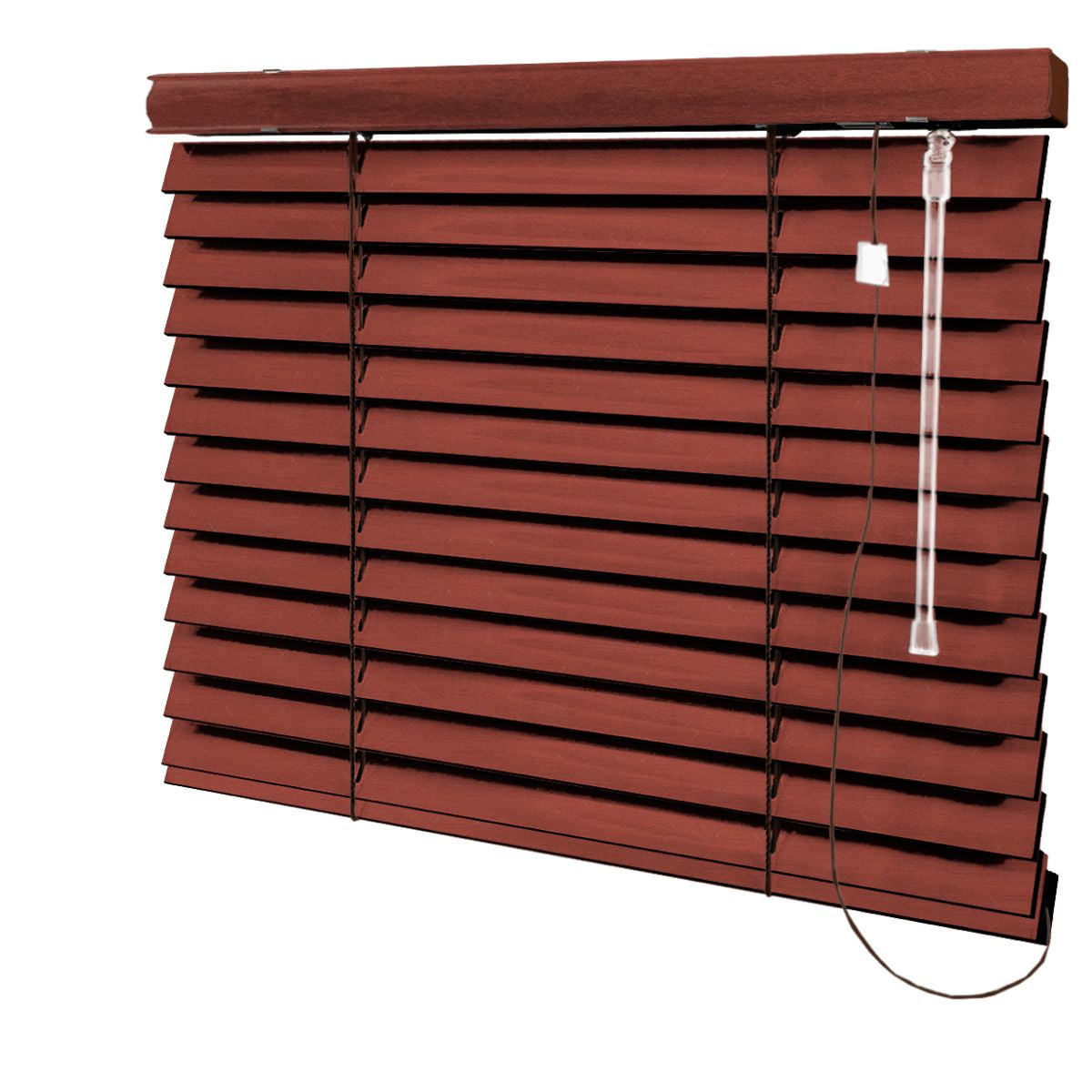 Persiana Horizontal Madeira Coleção Sintética 50mm Com Pintura Especial Wood Cor MSP-05