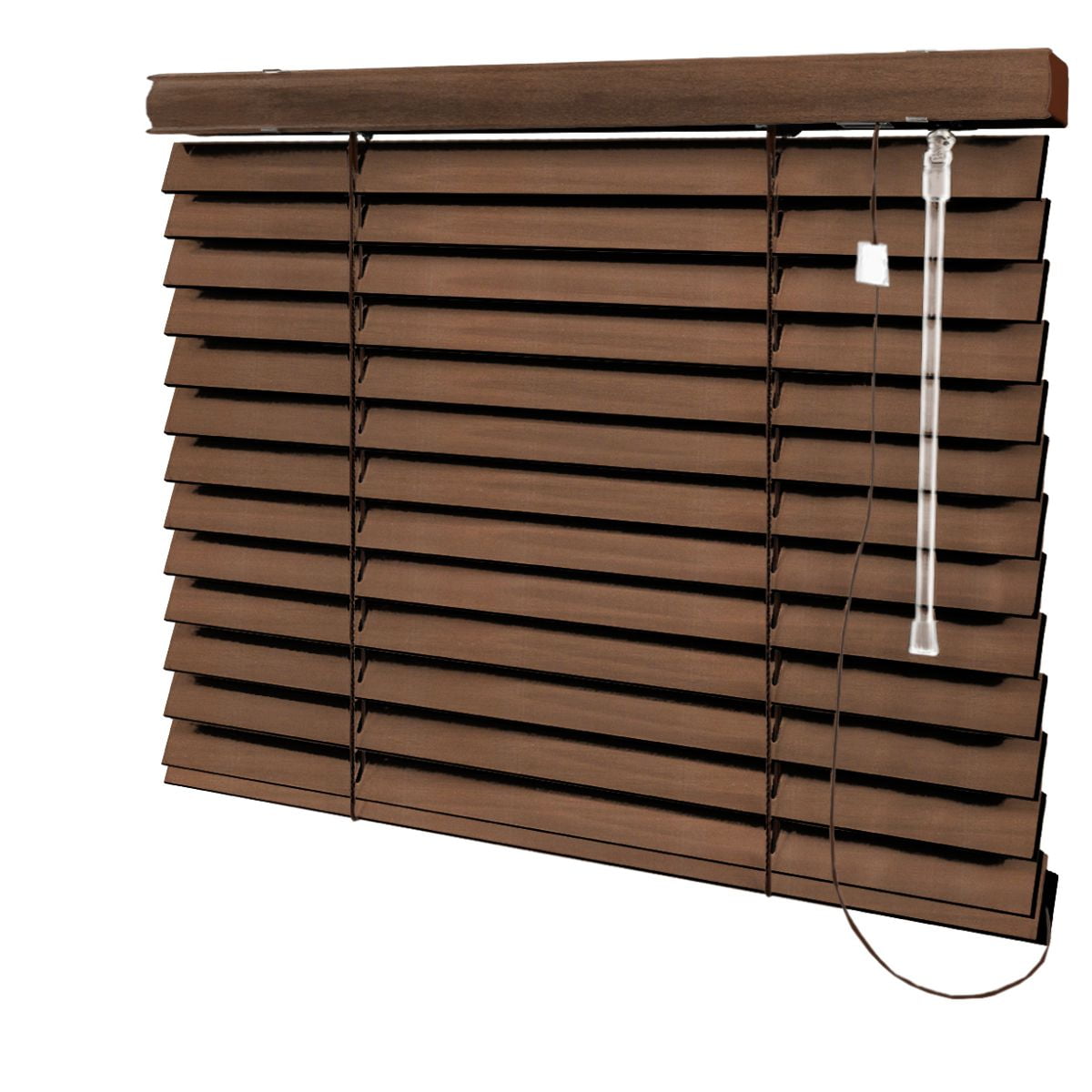 Persiana Horizontal Madeira Coleção Sintética 50mm Com Pintura Especial Wood Cor MSP-06