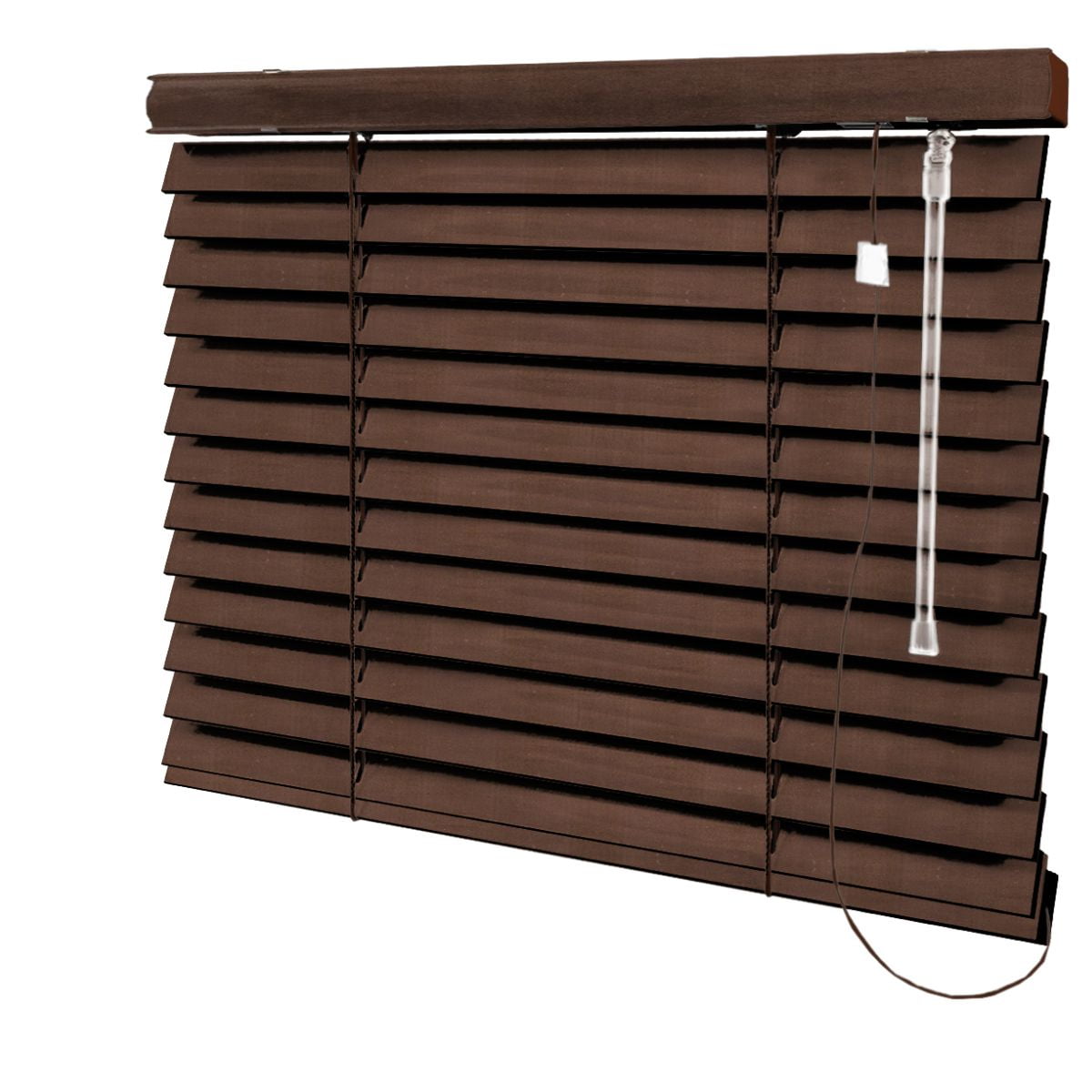 Persiana Horizontal Madeira Coleção Sintética 50mm Com Pintura Especial Wood Cor MSP-07