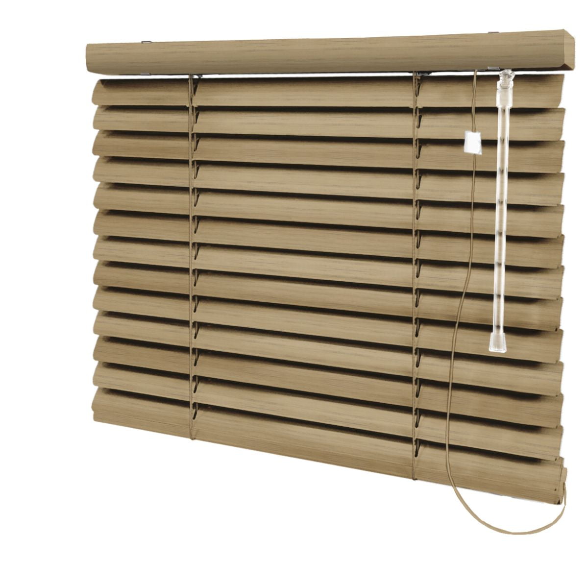 Persiana Horizontal PVC Coleção Rustic Madeira 50mm Cor Camurça